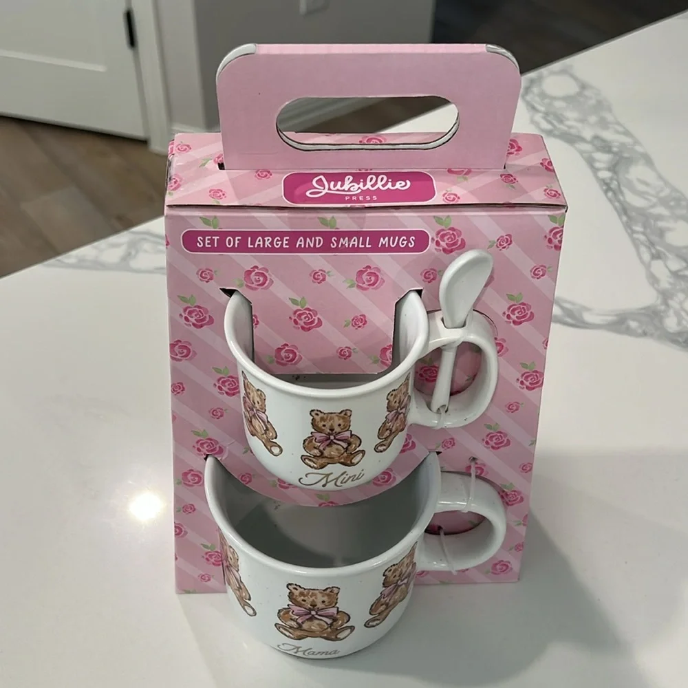 🧸Teddy Bear Mug Set with Spoon